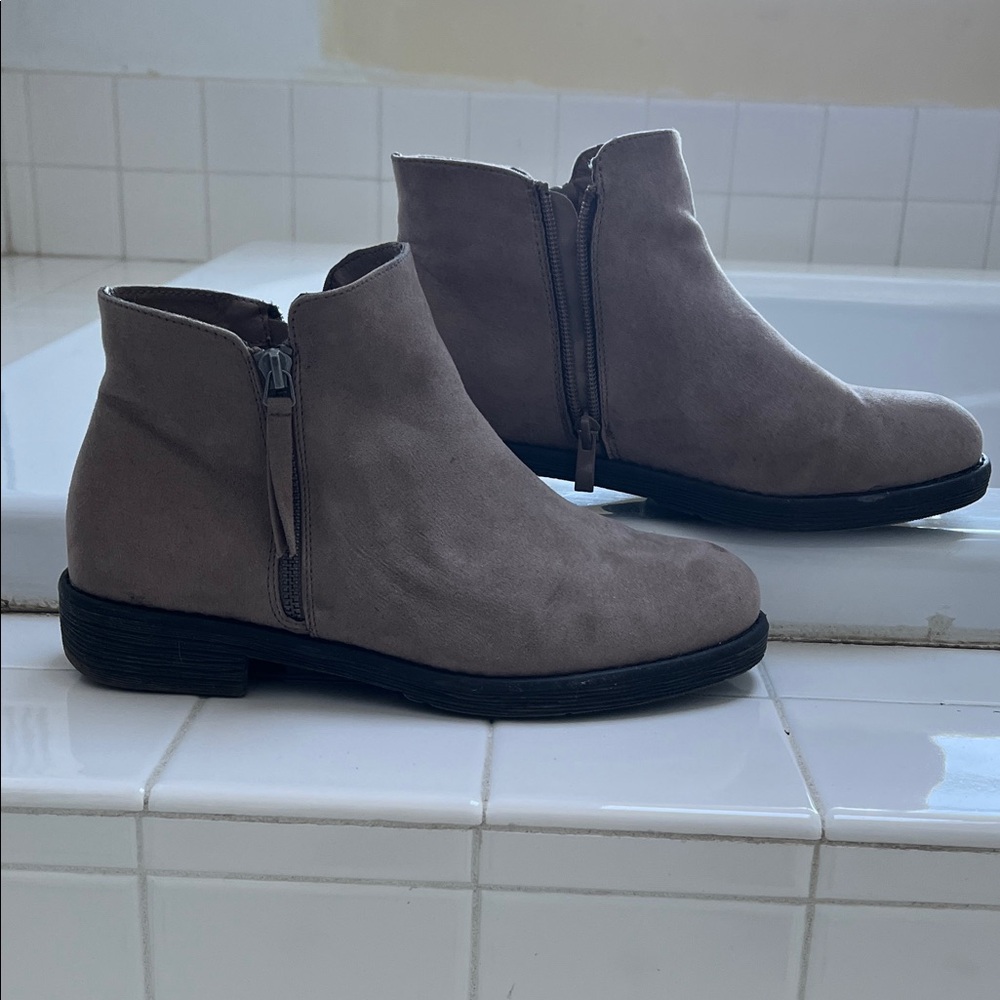 Elegant Gray Ankle Booties